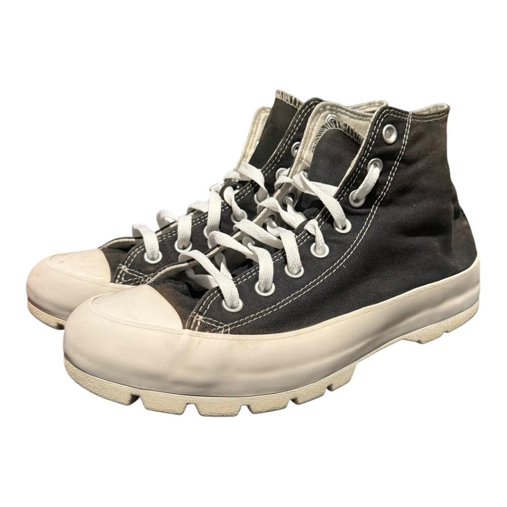 Converse Chuck Taylor Lugged High Top Mens 10 Womens 12 Black Platform Sneakers